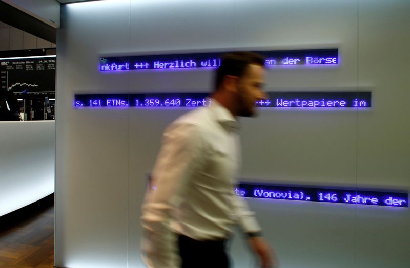 &copy; Reuters. Operador na Bolsa de Frankfurt