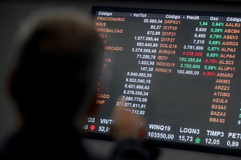 © Reuters. Bolsa de valores de São Paulo (SP)