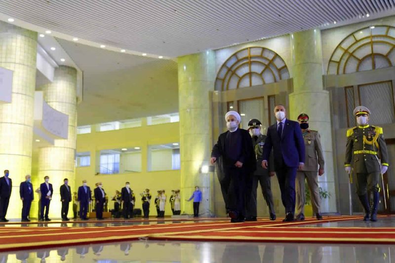 © Reuters. إيران والعراق تتعهدان بتحسين التعاون الحدودي والتجاري بينهما