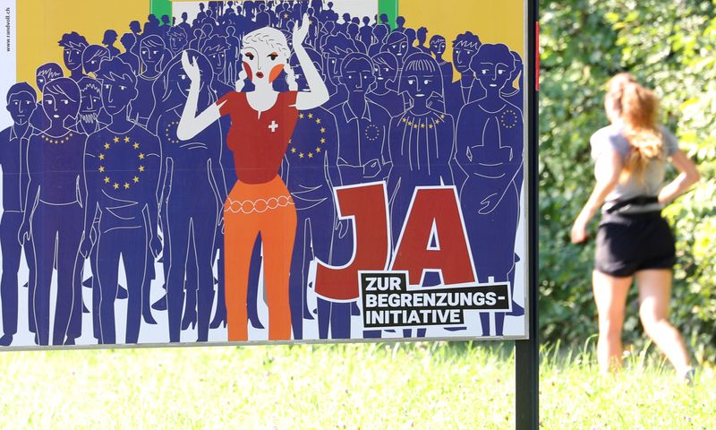 &copy; Reuters. FILE PHOTO: A poster of AUNS is seen in Adliswil