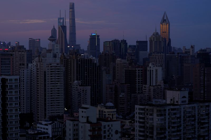 &copy; Reuters. A general view of buildings in Shanghai