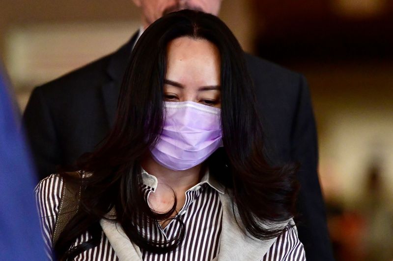 &copy; Reuters. Huawei Technologies Chief Financial Officer Meng Wanzhou leaves a court hearing in Vancouver