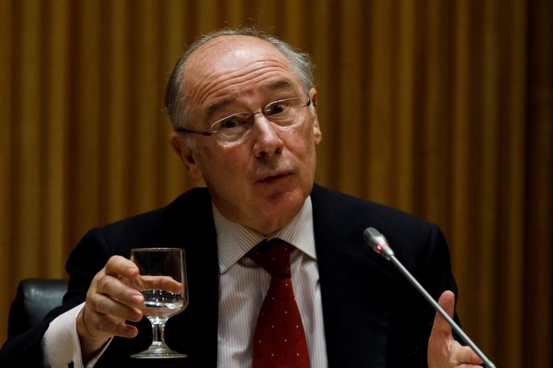 &copy; Reuters. FOTO DE ARCHIVO: El ex director general del Fondo Monetario Internacional y expresidente de Bankia, Rodrigo Rato, en Madrid