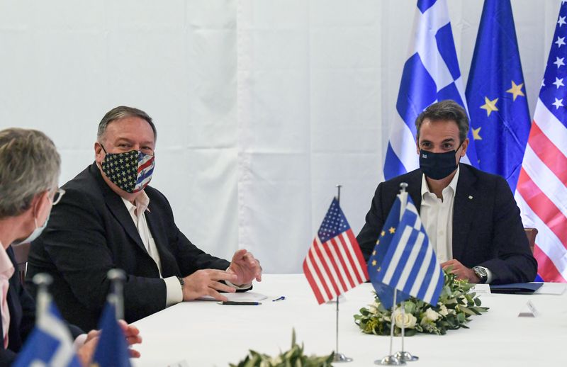 &copy; Reuters. بومبيو:أمريكا تؤيد بشدة الحوار بين اليونان وتركيا