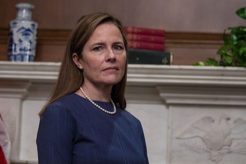 &copy; Reuters. Juíza Amy Coney Barrett, indicada a Suprema Corte dos Estados Unidos, em reunião no Senado dos EUA