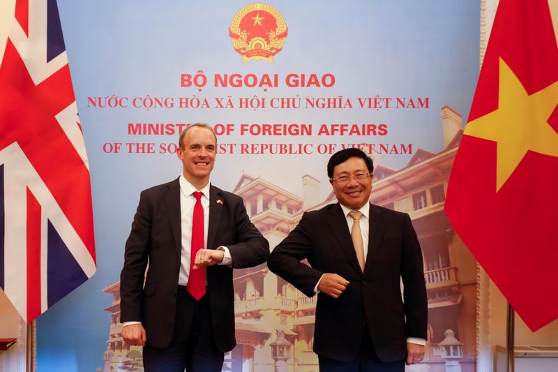 &copy; Reuters. British Foreign Secretary Dominic Raab visits Vietnam
