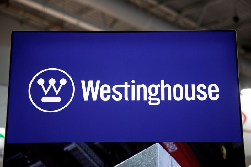 &copy; Reuters. The logo of Westinghouse Electric Corp. is pictured at the World Nuclear Exhibition (WNE), the trade fair event for the global nuclear community in Villepinte