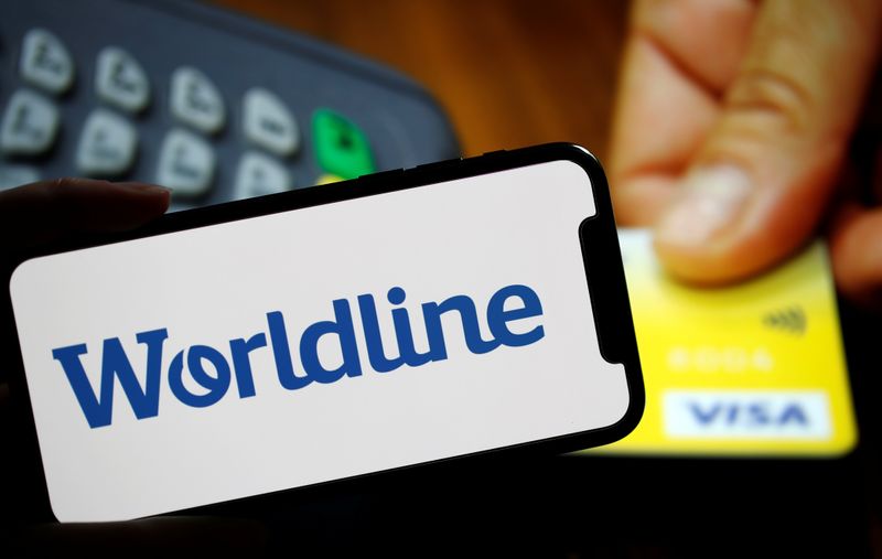 &copy; Reuters. Illustration picture shows a logo of payments company Worldline
