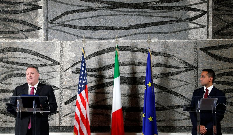 &copy; Reuters. 米国務長官、イタリアに警告　中国との経済関係や５Ｇ技術巡り