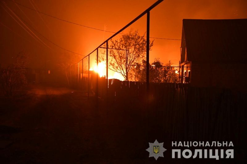 &copy; Reuters. Forest fire in Luhansk region