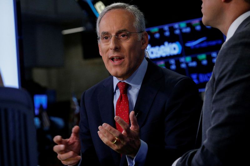 &copy; Reuters. FILE PHOTO: David Kostin, Goldman Sachs chief U.S. equity strategist, speaks during an interview with CNBC on the floor of the NYSE in New York