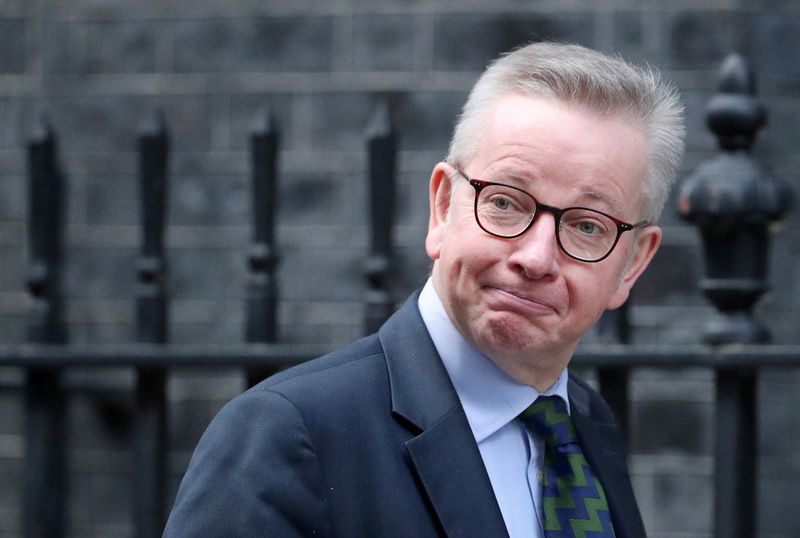 &copy; Reuters. Britain&apos;s Chancellor of the Duchy of Lancaster Michael Gove arrives at the weekly cabinet meeting