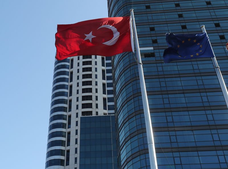 &copy; Reuters. トルコ、ＥＵ制裁でも東地中海領有権への決意揺るがず＝外務省高官