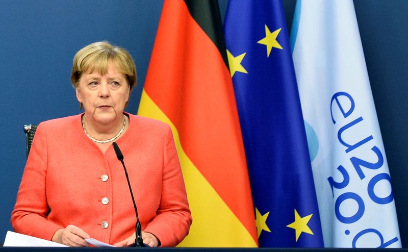 © Reuters. PAS D'AVANCÉE SUR LE BREXIT MAIS MERKEL RESTE OPTIMISTE