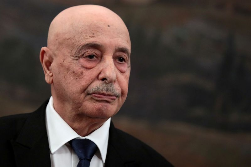 &copy; Reuters. الاتحاد الأوروبي يرفع اسم عقيلة صالح رئيس برلمان شرق ليبيا من قائمة العقوبات