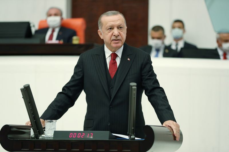 &copy; Reuters. أردوغان: نساند المقهورين من سوريا إلى ليبيا ومن شرق المتوسط للقوقاز