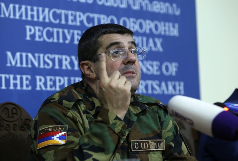 © Reuters. ناجورنو قرة باغ يعلن مقتل 51 آخرين من جنوده في القتال مع أذربيجان
