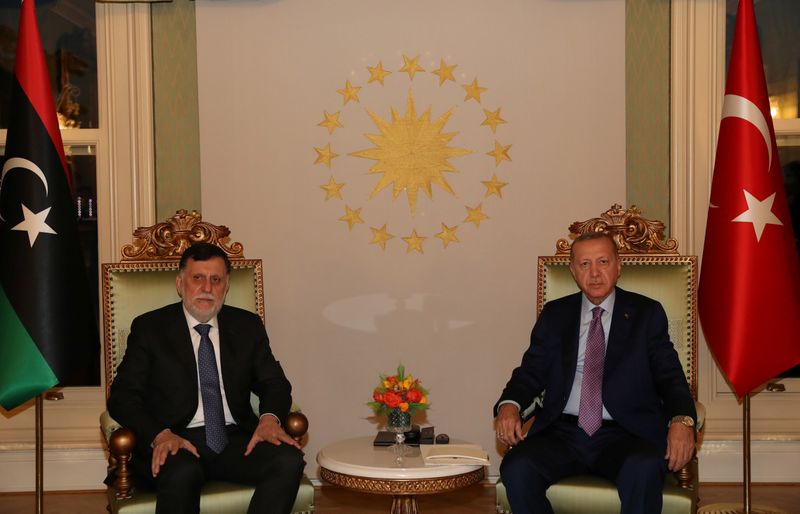 &copy; Reuters. أردوغان: تركيا تسعى لتعزيز العلاقات مع حكومة الوفاق الوطني في ليبيا