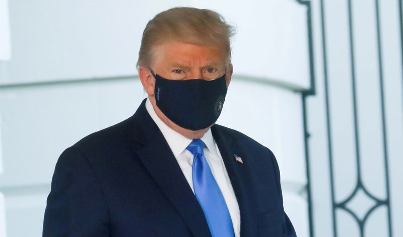 © Reuters. PAS D'EFFET MAJEUR DU TEST POSITIF DE TRUMP, SELON BARCLAYS