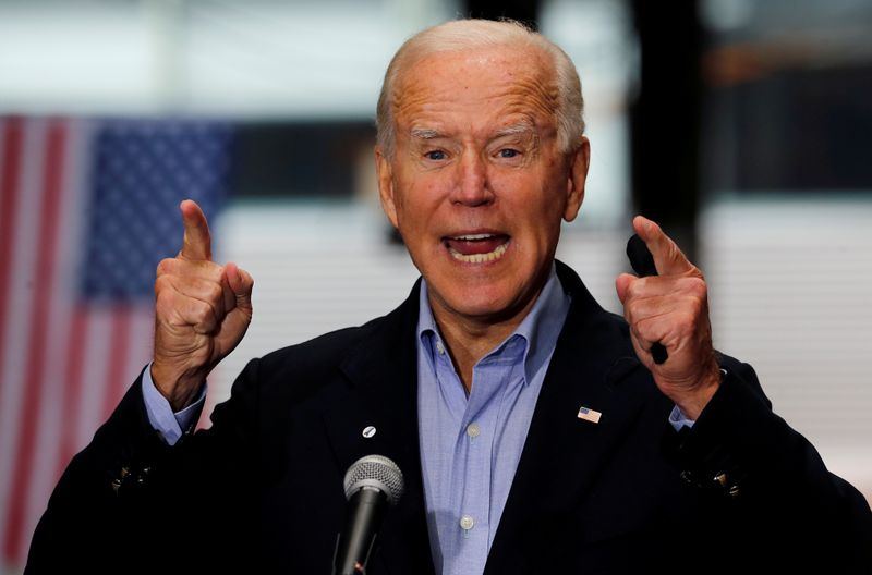 &copy; Reuters. Joe Biden durante evento de campanha em Pittsburgh