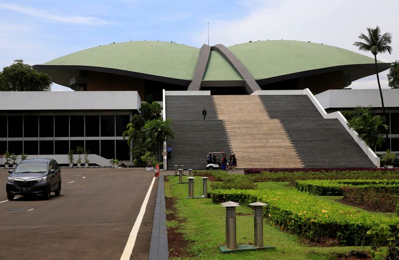 &copy; Reuters. A view of Indonesia&apos;s Parliament building in Jakarta