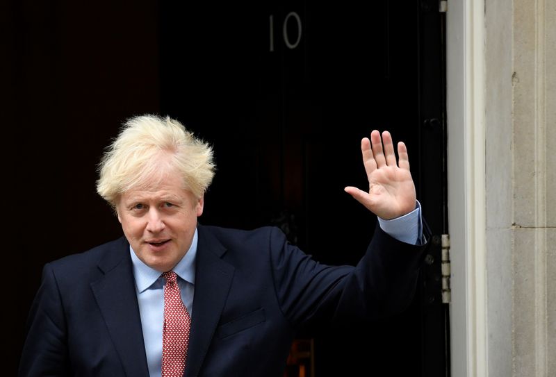 &copy; Reuters. Britain&apos;s Prime Minister Boris Johnson leaves Downing Street