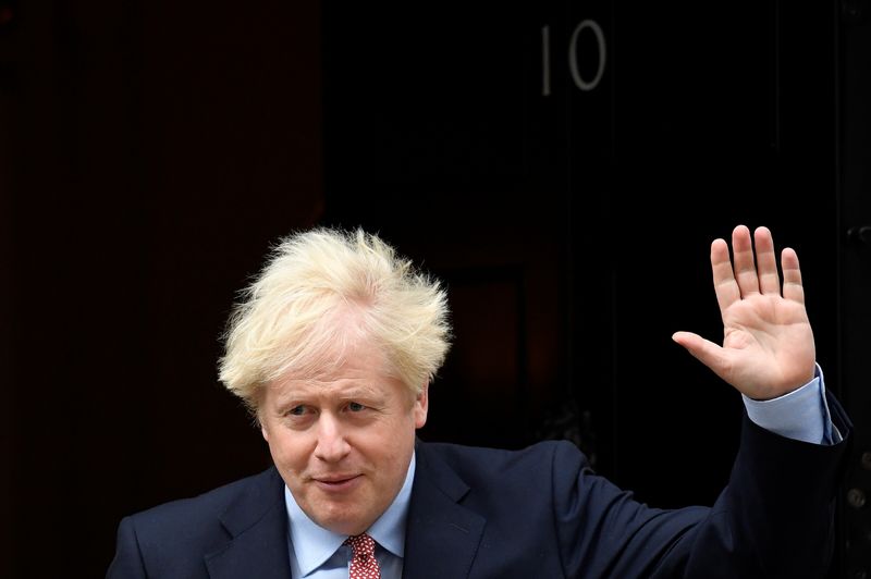 &copy; Reuters. Britain&apos;s Prime Minister Boris Johnson leaves Downing Street