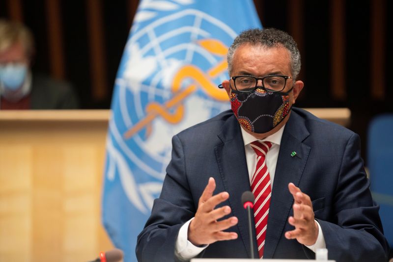 &copy; Reuters. World Health Organisation (WHO) Executive Board session on the COVID-19 response in Geneva