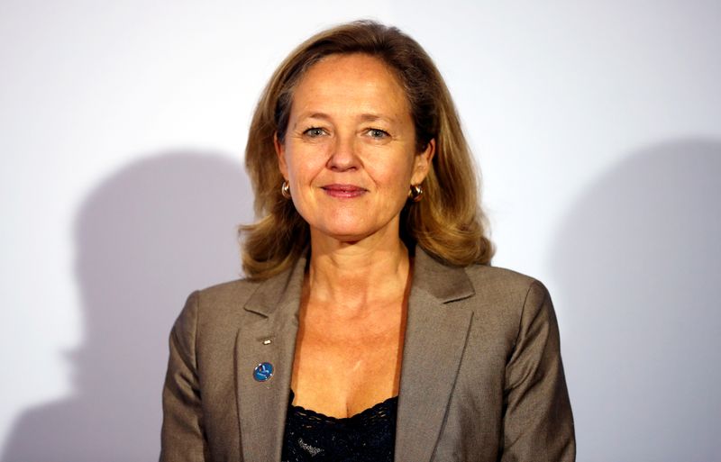 &copy; Reuters. La ministra dell&apos;Economia spagnola Nadia Calvino a Berlino