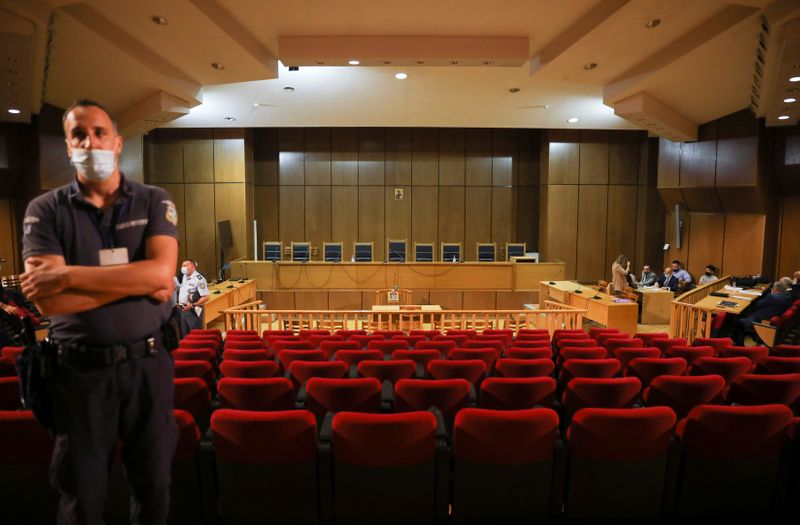 &copy; Reuters. Trial of leaders and members of far-right Golden Dawn party in Athens