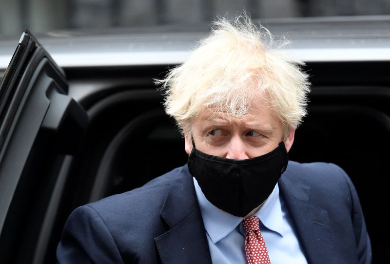 &copy; Reuters. Britain&apos;s Prime Minister Boris Johnson returns to Downing Street