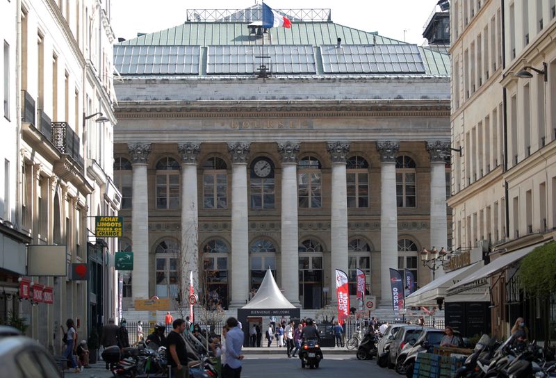 © Reuters. Former Paris Stock Exchange building