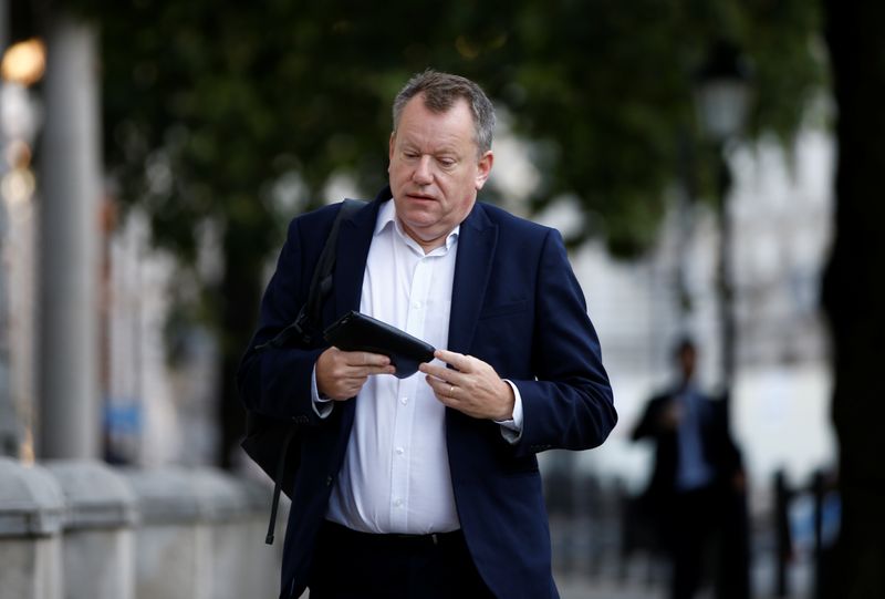 &copy; Reuters. Britain&apos;s chief negotiator David Frost arrives at the Cabinet office on Whitehall in London