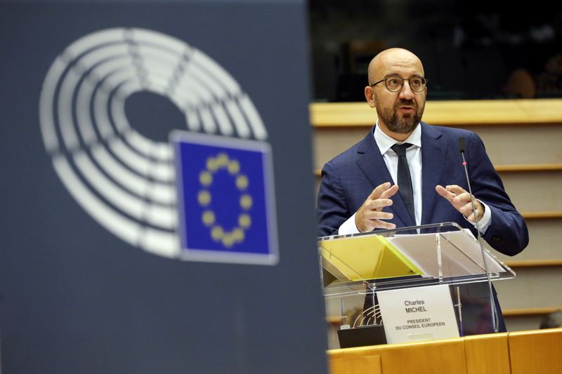 © Reuters. FILE PHOTO: Extraordinary plenary session of the EU Parliament in Brussels