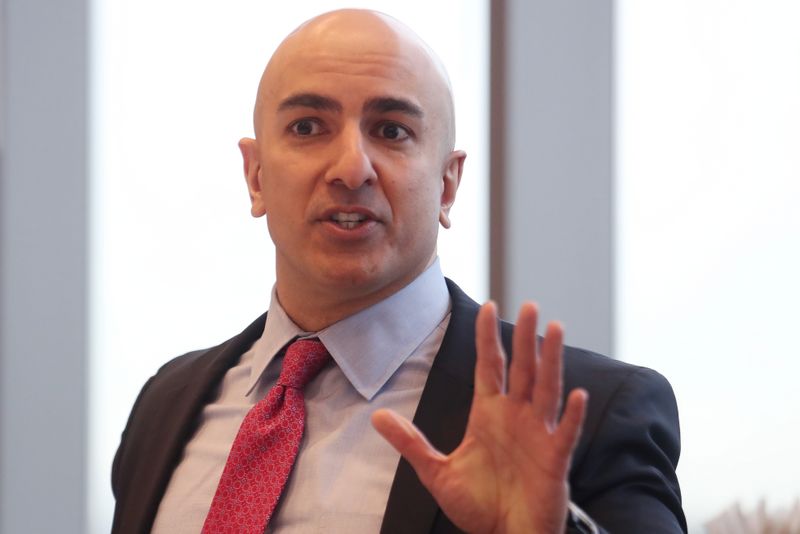 &copy; Reuters. President of the Federal Reserve Bank on Minneapolis Neel Kashkari speaks during an interview in New York