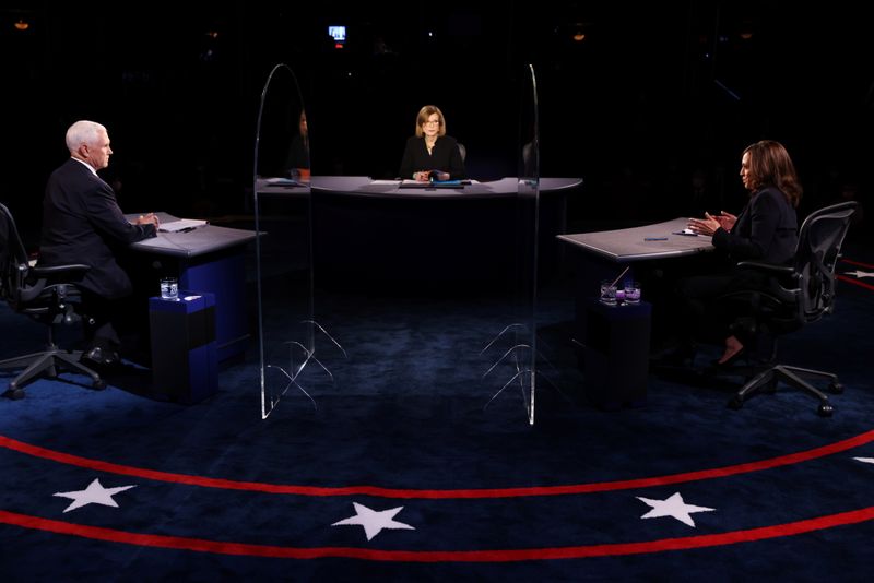 &copy; Reuters. 2020 vice presidential debate in Salt Lake City