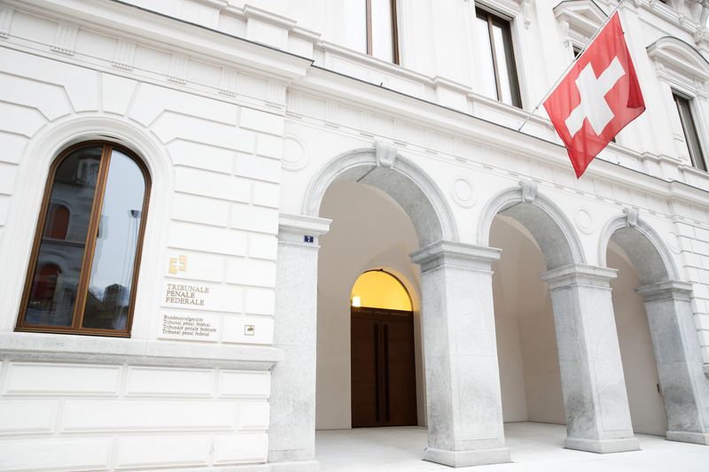 &copy; Reuters. Exterior de tribunal federal suíço em Bellinzona