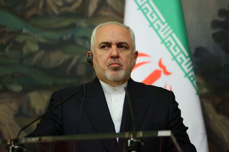 &copy; Reuters. ظريف: العقوبات الأمريكية الجديدة تستهدف ما تبقى لإيران من قنوات للدفع مقابل الغذاء والدواء