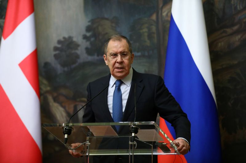 &copy; Reuters. لافروف: علاقات روسيا والاتحاد الأوروبي تتدهور بسرعة بسبب قضية نافالني