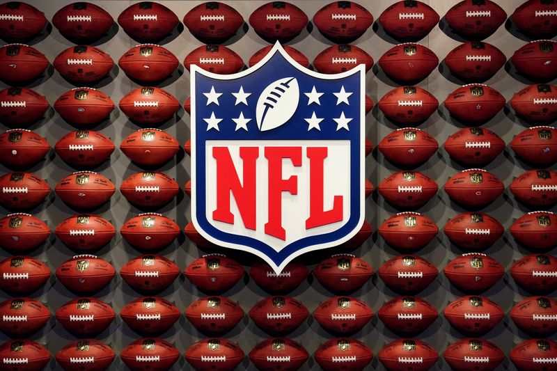 &copy; Reuters. FILE PHOTO: The NFL logo is pictured at an event in the Manhattan borough of New York City