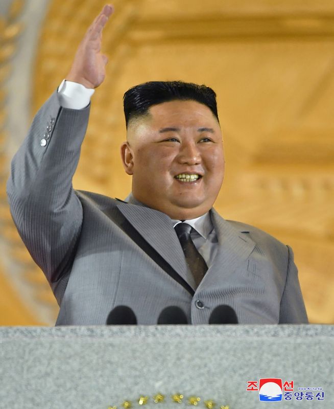 &copy; Reuters. كيم جونج أون يشهد حفلا رياضيا وفنيا ضخما في ذكرى تأسيس الحزب الحاكم بكوريا الشمالية