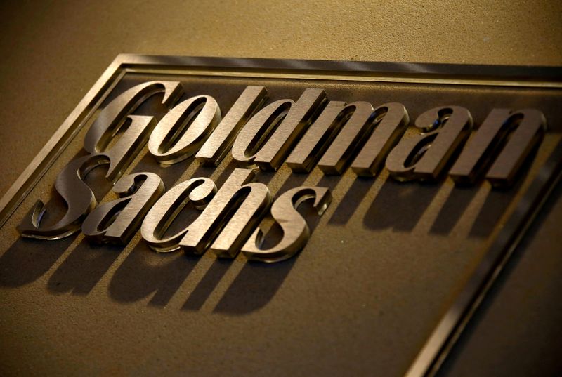 © Reuters. LES OBJECTIFS DE GOLDMAN SACHS MENACÉS PAR LA PANDÉMIE