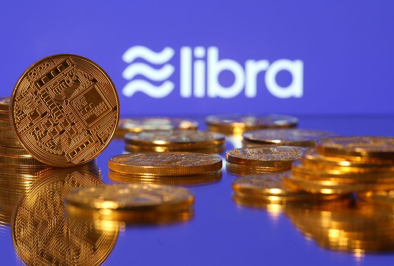 &copy; Reuters. Libra logo in illustration picture