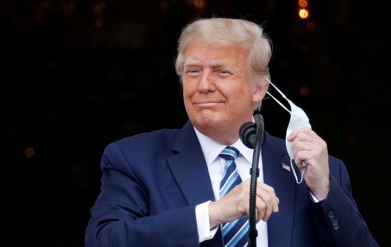 &copy; Reuters. U.S. President Donald Trump holds a campaign rally on the South Lawn of the White House in Washington