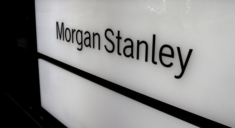 &copy; Reuters. Logo di Morgan Stanley negli uffici di Zurigo