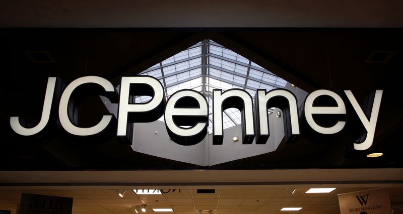&copy; Reuters. FILE PHOTO: The sign outside the J.C. Penney store is seen in Westminster