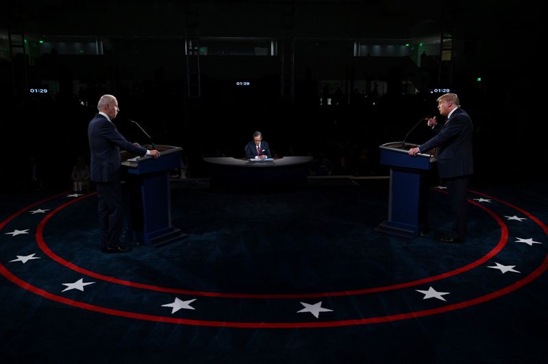 &copy; Reuters. 2020 presidential campaign debate in Cleveland