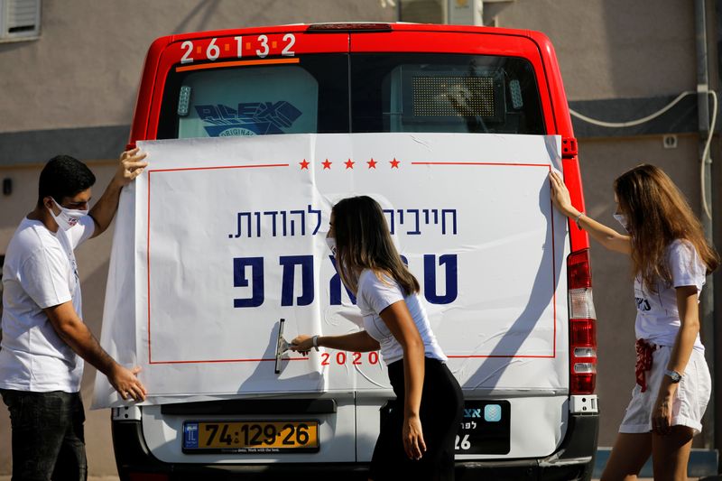 &copy; Reuters. السباق نحو البيت الأبيض يصل لشوارع تل أبيب
