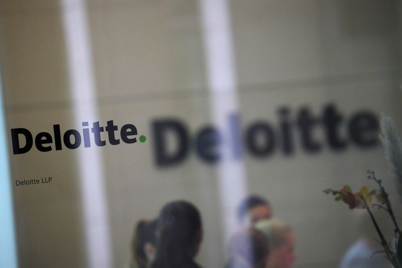 © Reuters. Offices of Deloitte are seen in London