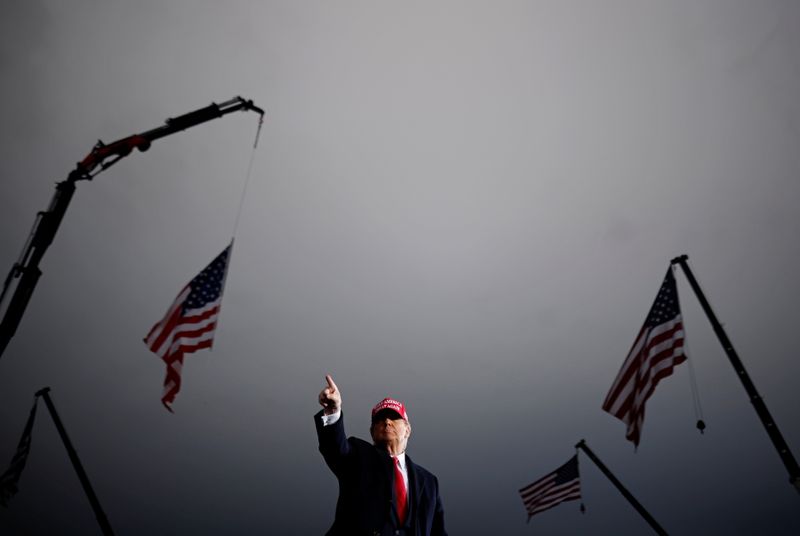 &copy; Reuters. U.S. President Donald Trump&apos;s campaign rally at Muskegon County Airport in Muskegon